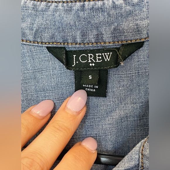 J.Crew Chambray Shirt Dress, size small - Picture 2 of 3